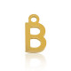 Stainless steel charm initial B Gold